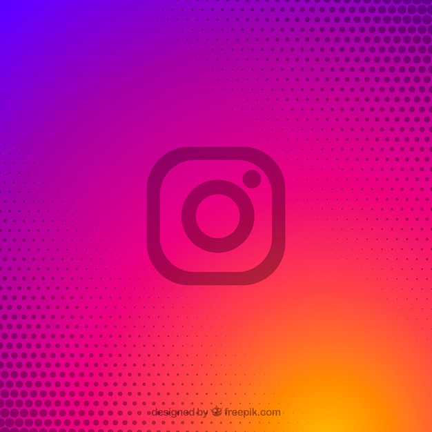 Instagram fundo em cores gradientes