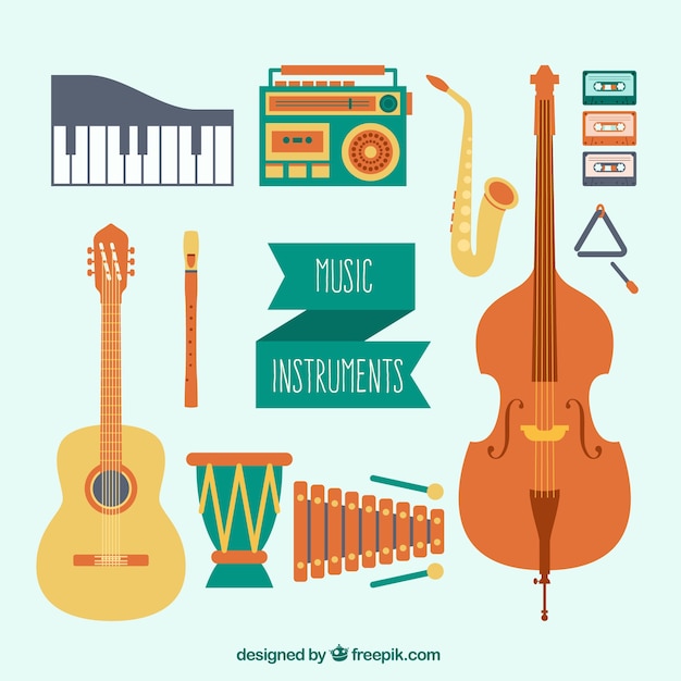 Instrumentos musicais embalar