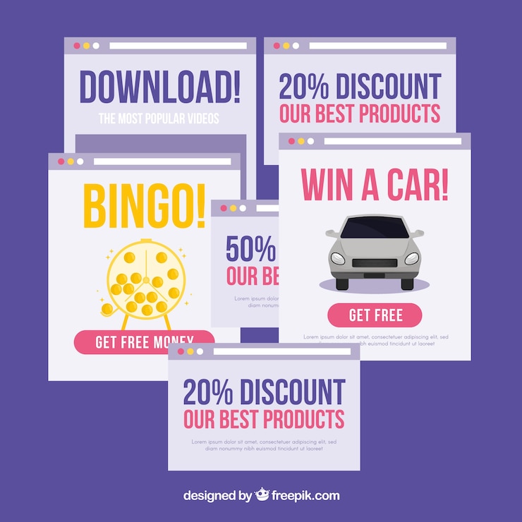 Vetor grátis irritante pop up coleção com design plano
