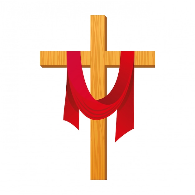 Jesus cristo cruz. | Vetor Premium