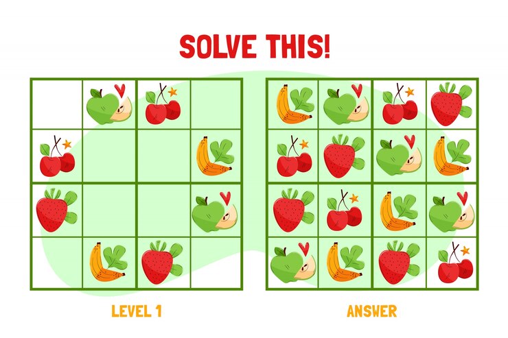 Vetor grátis jogo de sudoku de design plano desenhado à mão