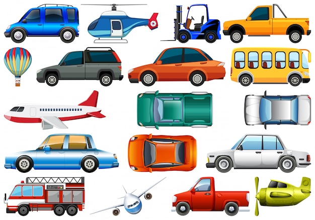 Jogo, de, transporte, veículo