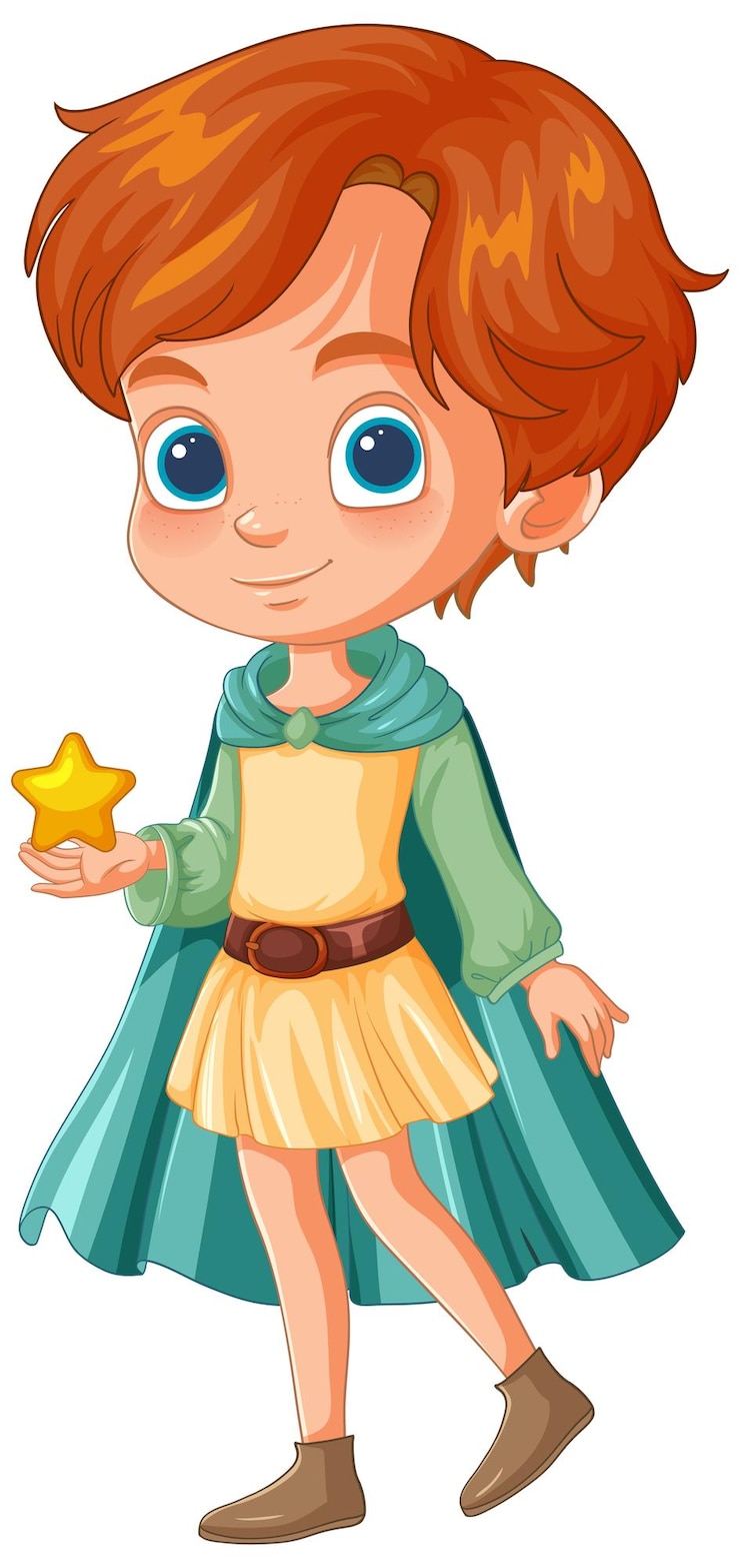 Vetor grátis jovem garota segurando uma ilustração de estrela