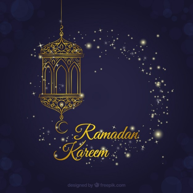 Lanterna fundo decorativo ramadan