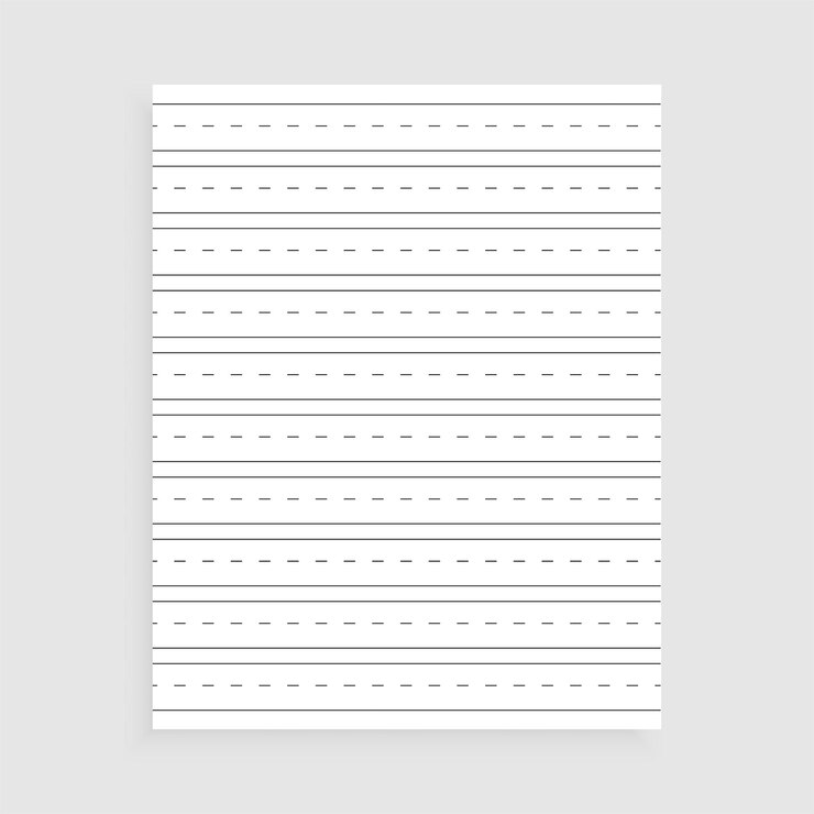 Vetor grátis layout de folha de caderno isolado para documento comercial
