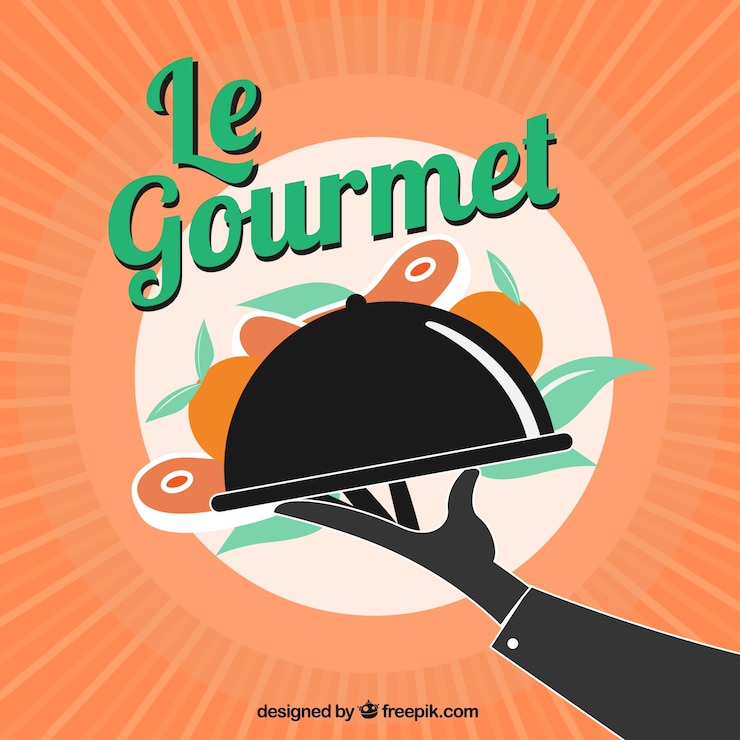 Vetor grátis le gourmet