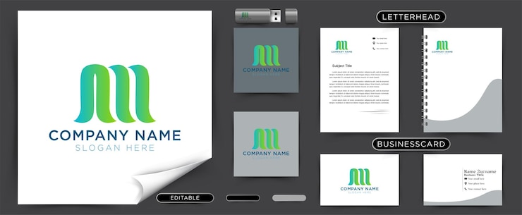 Vetor grátis letra inicial mw wave logo idéias design de logotipo de inspiração modelo ilustração vetorial isolado no fundo branco