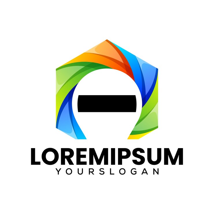 Vetor grátis letra inicial um desenho de logotipo de ícone
