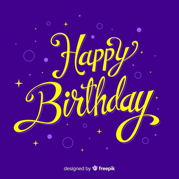 Letras coloridas feliz aniversário