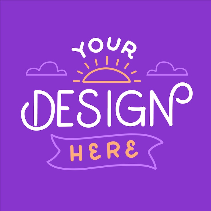 Vetor grátis letras de visualização de design plano