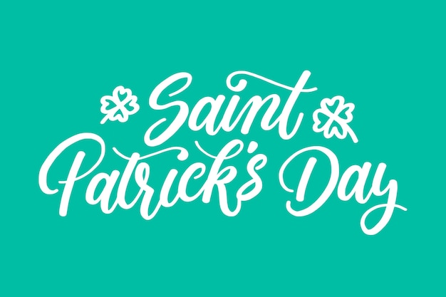 Lettering st. dia de patrick