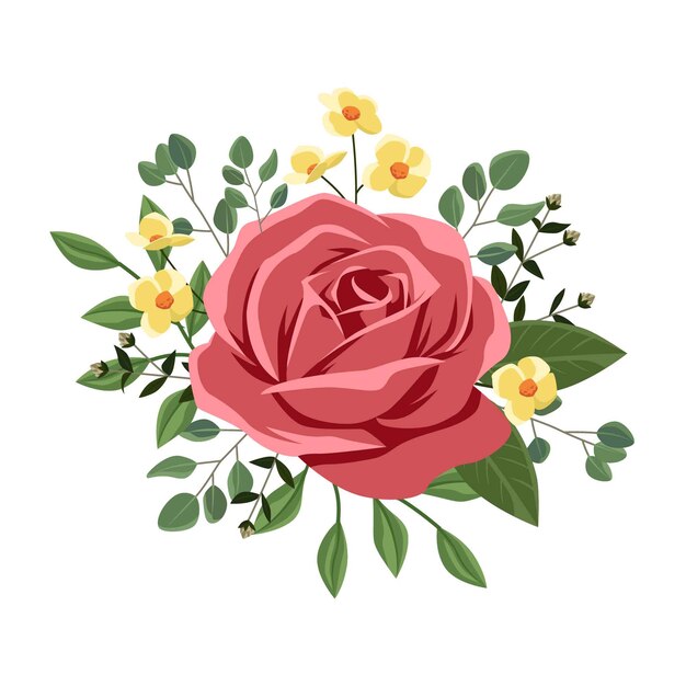 Lindo buquê floral vintage