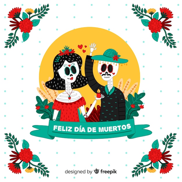 Lindo dia de muertos fundo