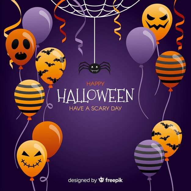 Lindo fundo de balão de halloween