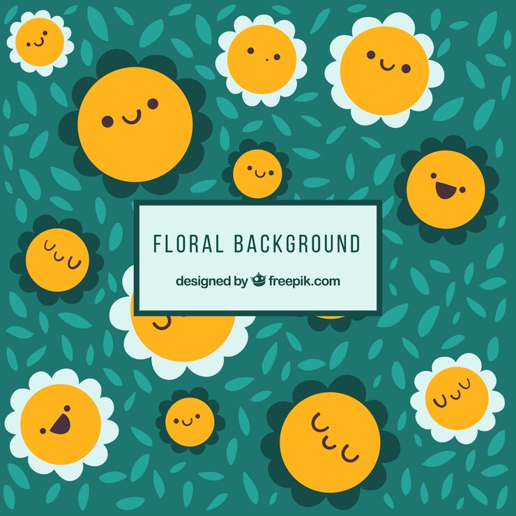 Vetor grátis lindo fundo floral com estilo desenhado de mão