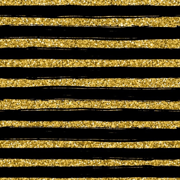 linha de glitter dourado textura no fundo preto padrão sem emenda no estilo do ouro do projeto do vetor Fundo da celebração metálico