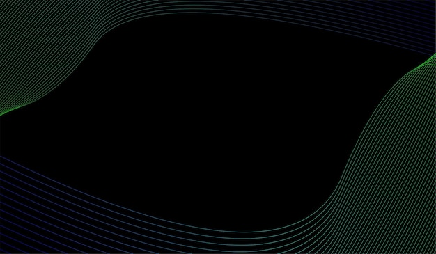 Vetor grátis linhas azuis e verdes em um fundo preto