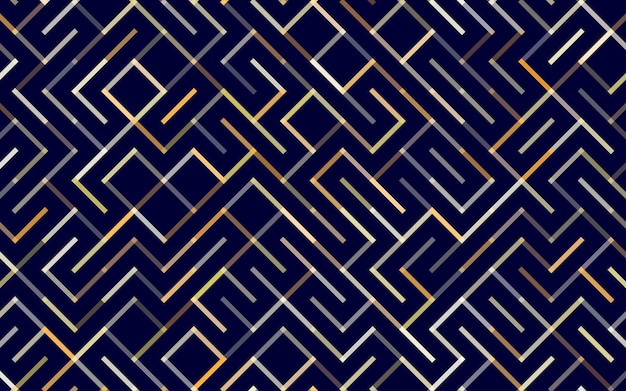 Linhas vetor padrão sem emenda Banner ornamento listrado geométrico monocromático ilustração de fundo linear
