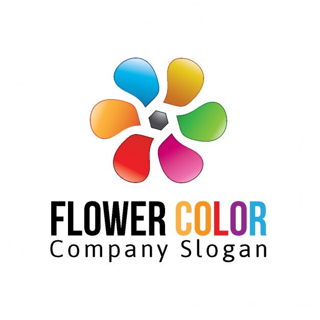 Vetor grátis logo flower