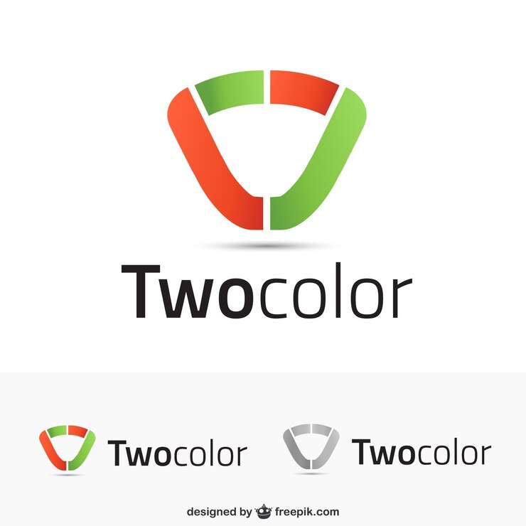 Vetor grátis logo modelos em duas cores
