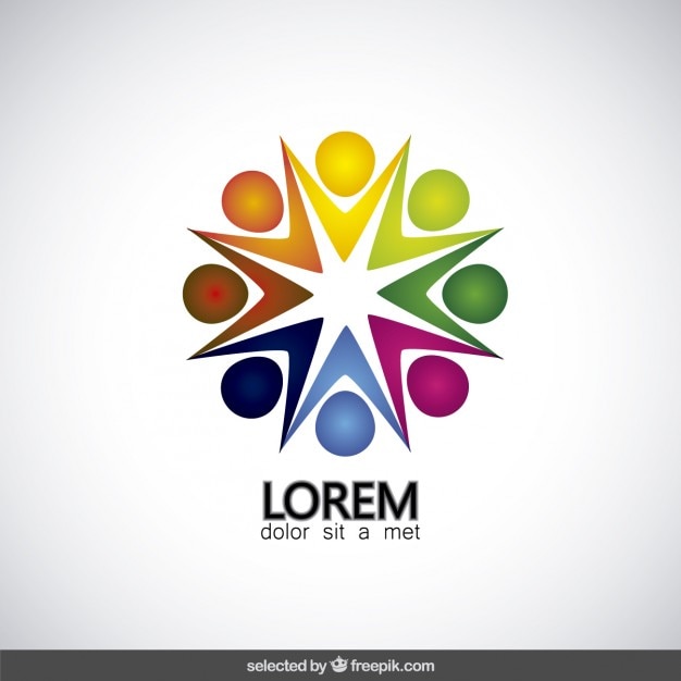 Logotipo abstrato estrela