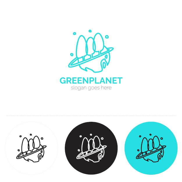 Logotipo com design ecológico