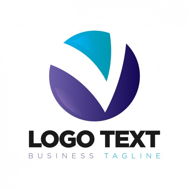 Vetor grátis logotipo corporativo circular