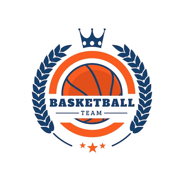 Logotipo da equipe criativa de basquete