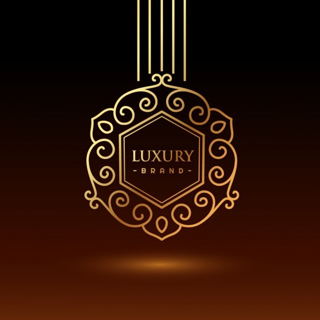 Vetor grátis logotipo da marca de luxo
