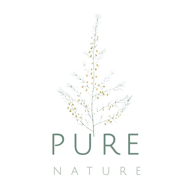 Logotipo da natureza pura