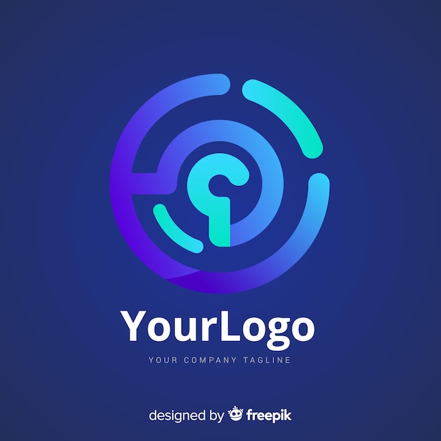 Logotipo da tecnologia gradiente