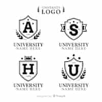 Vetor grátis logotipo da universidade