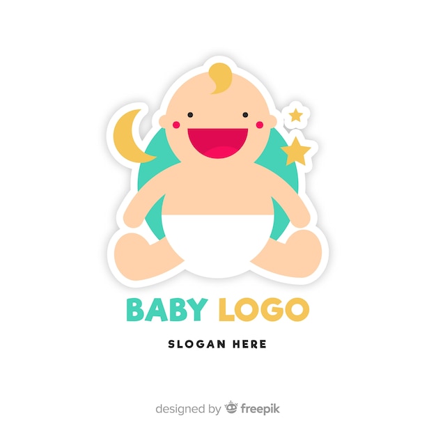 Logotipo de bebê liso