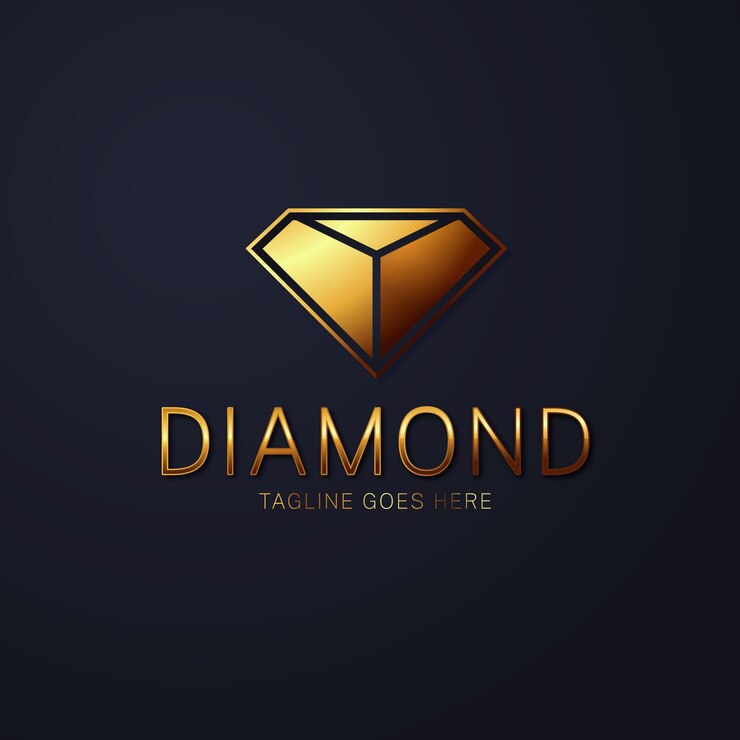 Vetor grátis logotipo de diamante elegante