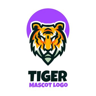 Logotipo de mascote de tigre