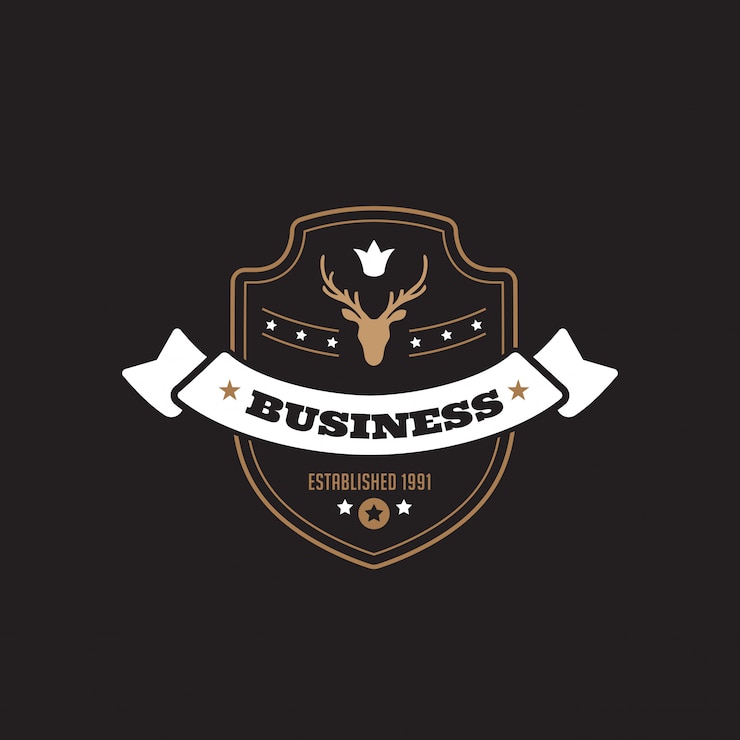 Vetor grátis logotipo do emblema vintage