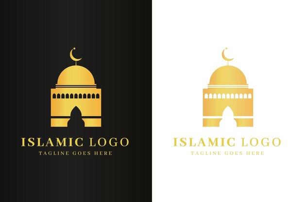 Logotipo islâmico em modelo de duas cores