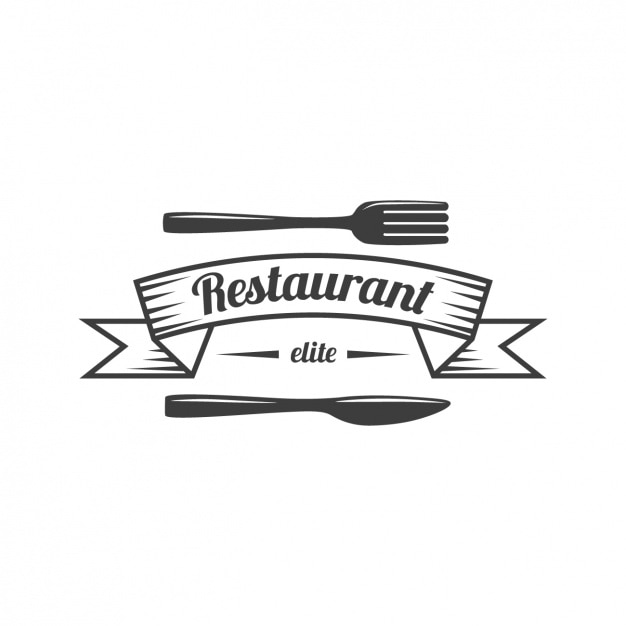 Vetor grátis logotipo modelo restaurant