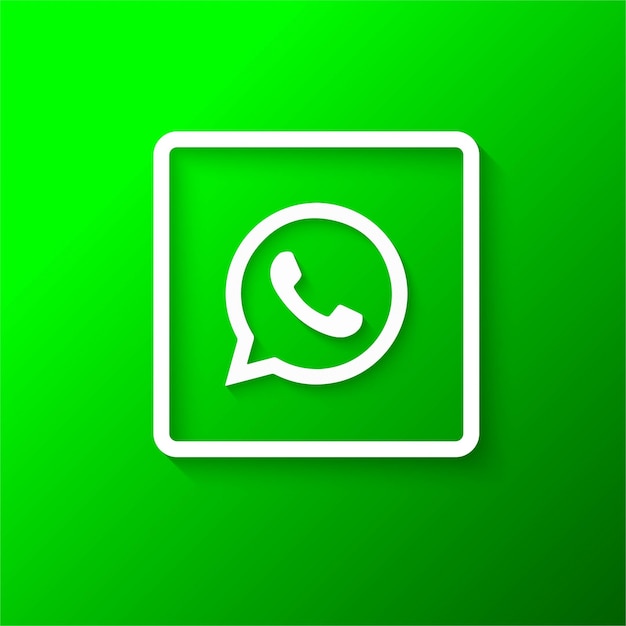 Vetor grátis logotipo moderno do whatsapp