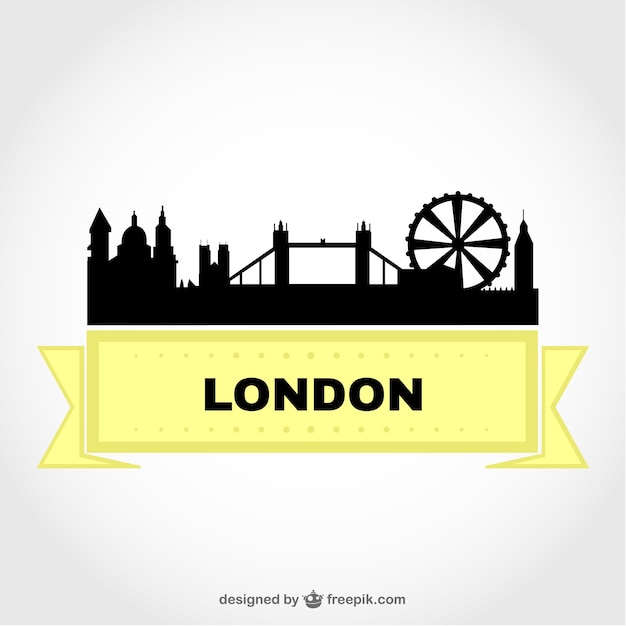 London paisagem urbana free vector