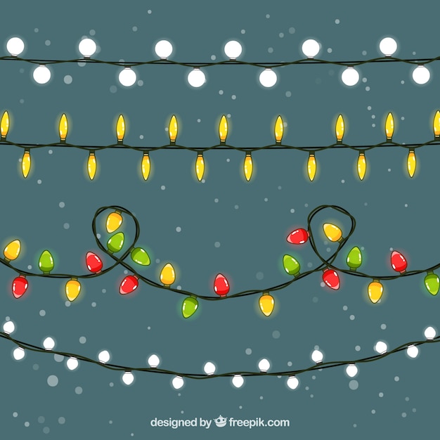 Luzes de cordas de natal