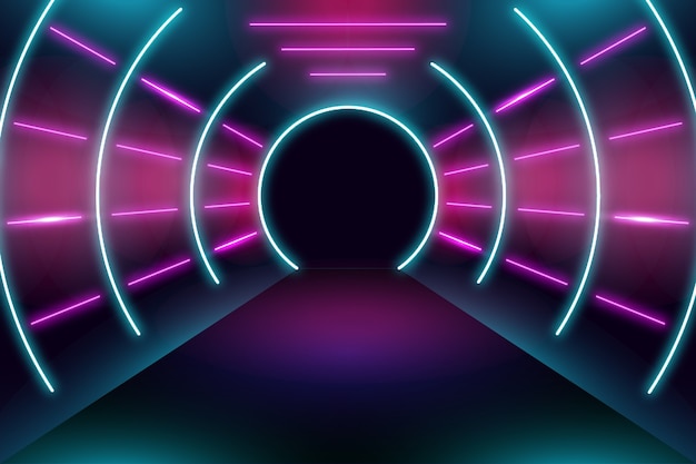 Luzes de néon de design de plano de fundo