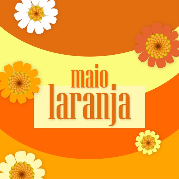 Vetor grátis maio laranja fundo vermelho laranja banner design de mídia social vetor grátis