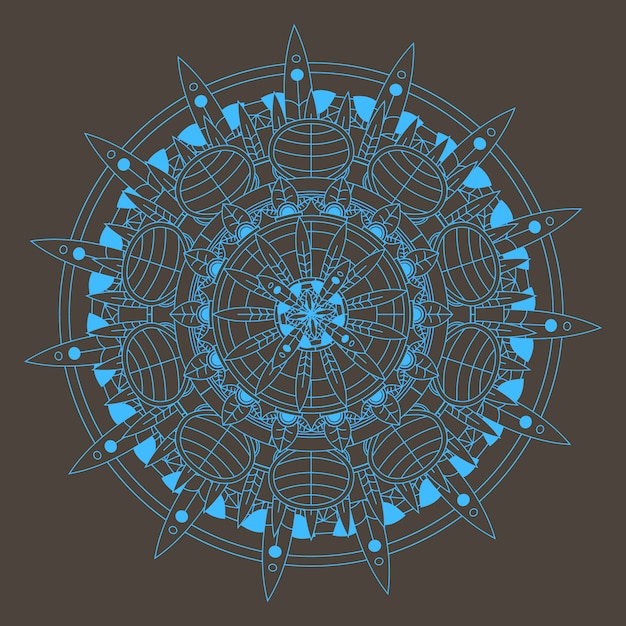 Mandala azul