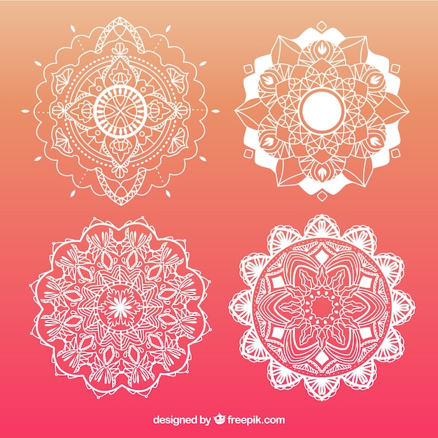 Mandalas ornamentais abstratas