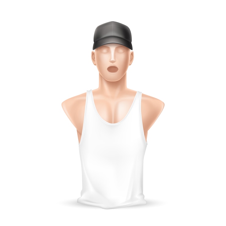 Vetor grátis manequim realista 3d em roupas esportivas