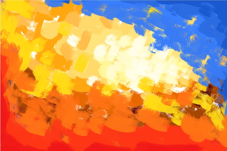 Vetor grátis mão abstrata fundo pintado