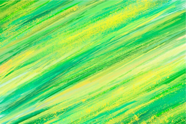 Mão abstrata pintada fundo verde