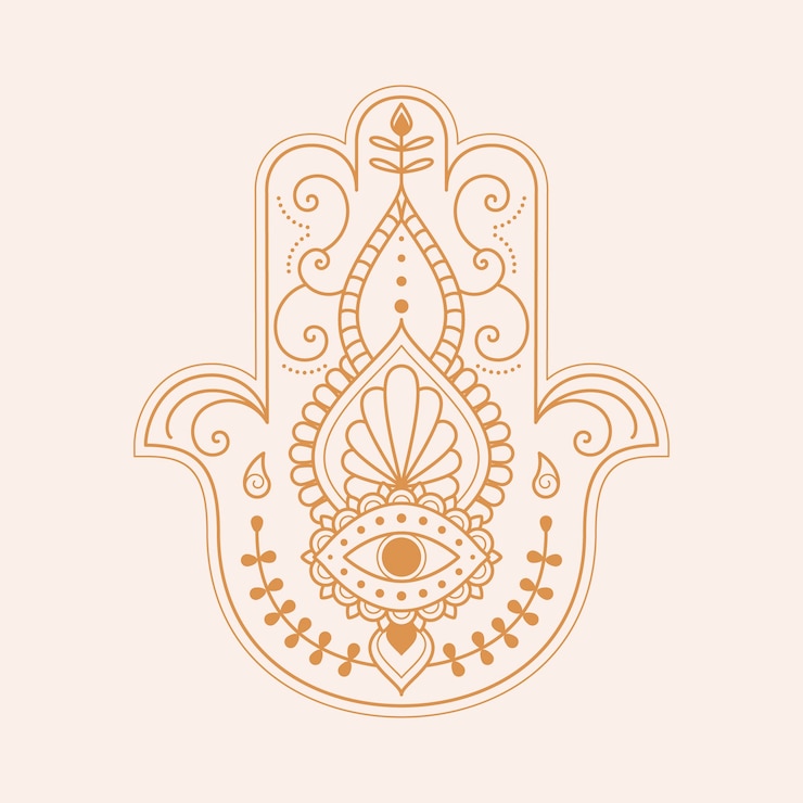 Vetor grátis mão de design plano de ilustração de fátima