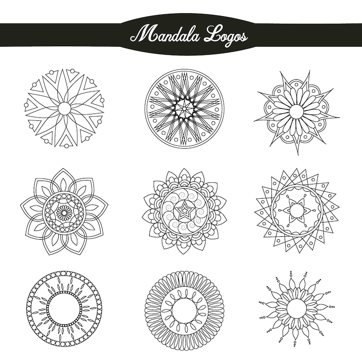 Vetor grátis mão desenhada desenho da mandala
